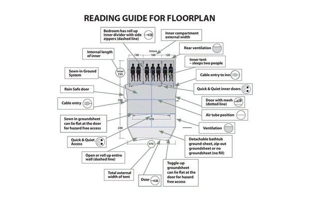 Outwell Hayward Lake 4ATC Tunnelzelt 9 Outwell Hayward Lake 4ATC Tunnelzelt – Bild 7
