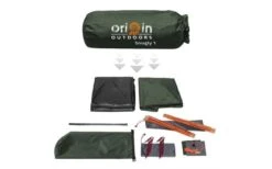 Origin Outdoors Snugly Kuppelzelt 1 Person -Wild Und Frei 528651 3493432