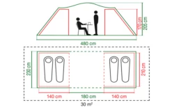 Coleman Spruce Falls 4 Tunnelzelt -Wild Und Frei 629239 4441127