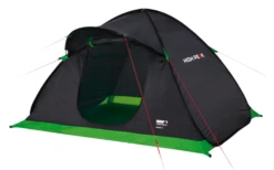 High Peak Swift 3 Einfachdach Pop Up Kuppelzelt Für 3 Personen Phantom Grün -Wild Und Frei 711380 4828475