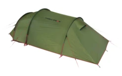 High Peak Falcon 3 LW Lightweight 3 Personen Tunnelzelt Aluminium Gestänge Olive/rot -Wild Und Frei 733025 4904018
