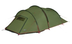High Peak Falcon 3 LW Lightweight 3 Personen Tunnelzelt Aluminium Gestänge Olive/rot -Wild Und Frei 733028 4904024