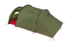 High Peak Falcon 4 LW Lightweight 4 Personen Tunnelzelt Aluminium Gestänge Olive/rot -Wild Und Frei 733373 4904126