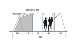 Outwell Avondale 5PA Tunnelzelt -Wild Und Frei 737549 4971986