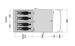 Outwell Greenwood 4 Tunnelzelt -Wild Und Frei 748523 5009078