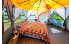 Coleman Octagon Familienzelt Für 8 Personen Orange -Wild Und Frei 823922 5325641